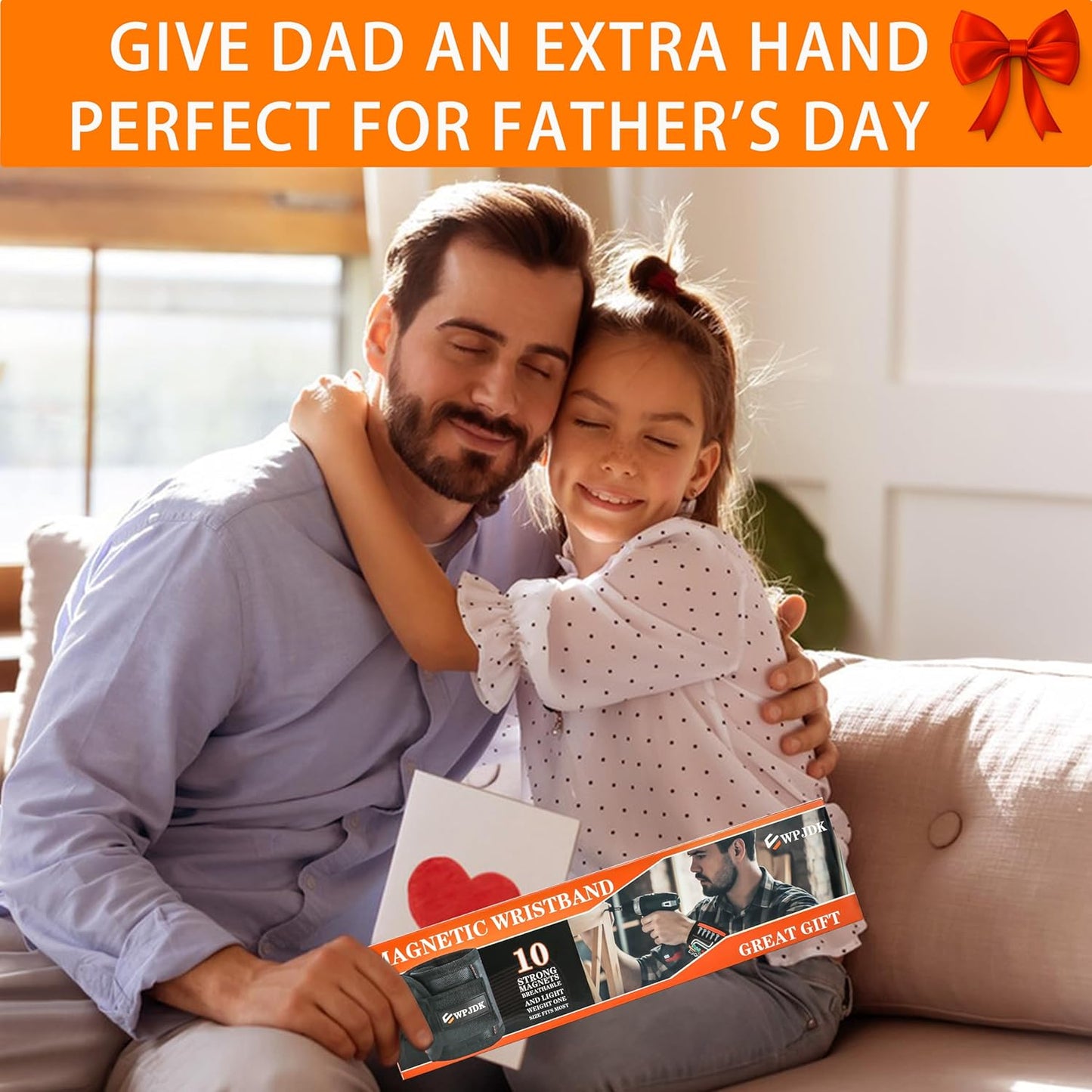 Magnetic Wristband for Holding Tools, Screws, Drill Bits, Nails... Gifts for Men, Women, Kids. Father'S Day Gift Christmas Gifts for Dad, Mom, Kids / Birthday Gifts / Gadget Gifts for Husband, Wife, Kids, Significant Other